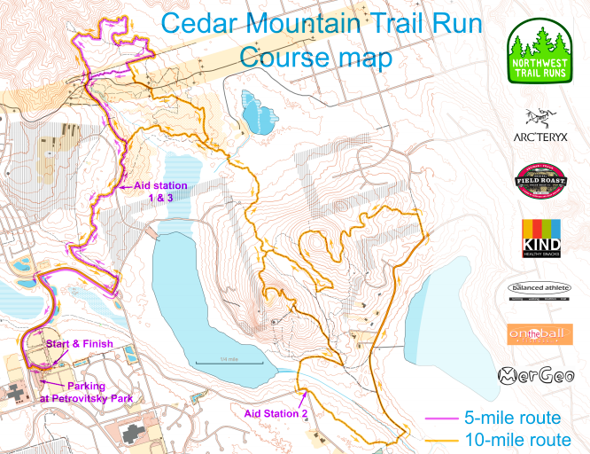 Cedar Mountain Course Map