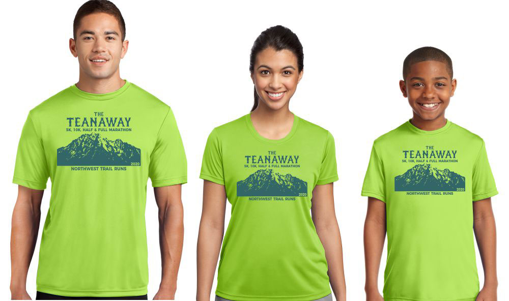 2020 custom T-shirt options for The Teanaway Trail Run